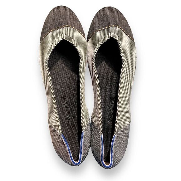 Rothy's The Flat Grey Mist Captoe Knit Slip On Ballet Flats Womens US 12.5‎ - Picture 11 of 11